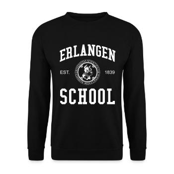 Erlangen School University College School University - Sweat-shirt Unisexe - noir - Devant - Alina (178cm) & Michal (187cm)