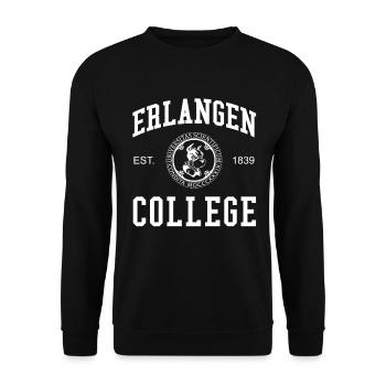 Collège d’Erlangen Université Universität Hochschule - Sweat-shirt Unisexe - noir - Devant - Alina (178cm) & Michal (187cm)