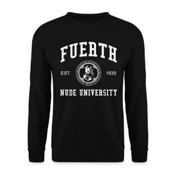 Fürth Nude University Universität Hochschule Uni - Sweat-shirt Unisexe - noir - Devant - Alina (178cm) & Michal (187cm)