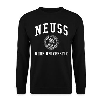 Université Nude de Neuss Universität Hochschule Uni - Sweat-shirt Unisexe - noir - Devant - Alina (178cm) & Michal (187cm)
