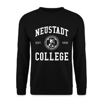 Neustadt College University Universität Hochschule - Unisex Sweatshirt - black - Front - Alina (178cm) & Michal (187cm)