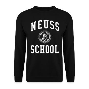 Neuss School University University University School - Sweat-shirt Unisexe - noir - Devant - Alina (178cm) & Michal (187cm)