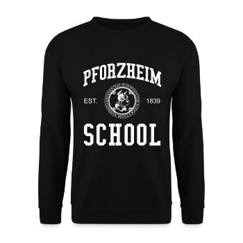 École Pforzheim Université Université - Sweat-shirt Unisexe - noir - Devant - Alina (178cm) & Michal (187cm)