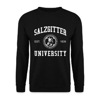 Salzgitter University University University of Applied Sciences - Unisex Sweatshirt - black - Front - Alina (178cm) & Michal (187cm)