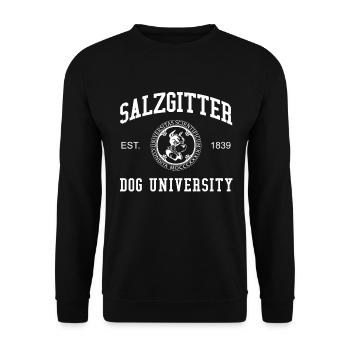 Salzgitter Dog University University College - Unisex Sweatshirt - black - Front - Alina (178cm) & Michal (187cm)