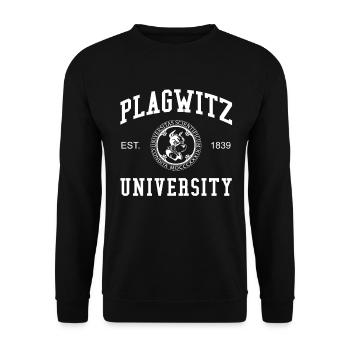 Leipzig Plagwitz University University of Applied Sciences - Unisex Sweatshirt - black - Front - Alina (178cm) & Michal (187cm)