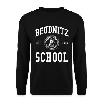 Leipzig Reudnitz School University School University - Sweat-shirt Unisexe - noir - Devant - Alina (178cm) & Michal (187cm)