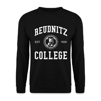 Leipzig Reudnitz College University School University - Unisex Sweatshirt - black - Front - Alina (178cm) & Michal (187cm)