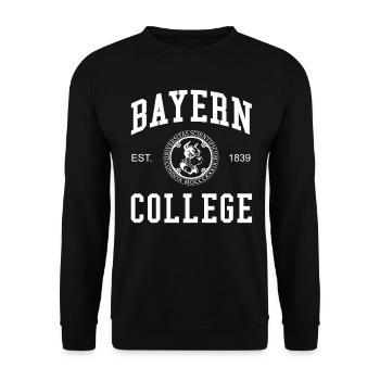 Bavaria College University University College - Unisex Sweatshirt - black - Front - Alina (178cm) & Michal (187cm)