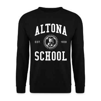 Hamburg Altona School Hochschule University Schule - Unisex Sweatshirt - black - Front - Alina (178cm) & Michal (187cm)