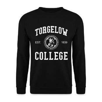 Torgelow College University Universität Hochschule - Sweat-shirt Unisexe - noir - Devant - Alina (178cm) & Michal (187cm)