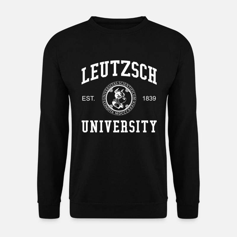 Leipzig Leutzsch University Universität Hochschule - Unisex Pullover - Schwarz