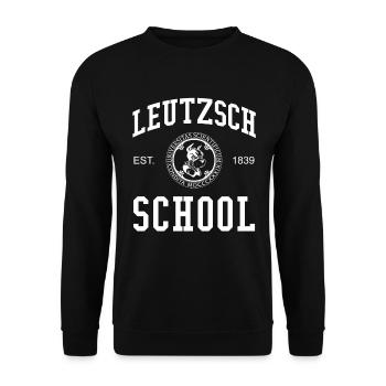 Leipzig Leutzsch School University School University - Sweat-shirt Unisexe - noir - Devant - Alina (178cm) & Michal (187cm)