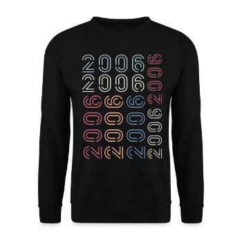 Born In 2006 Retro 2006 Birthday Gift 2006 - Unisex Sweatshirt - black - Front - Alina (178cm) & Michal (187cm)