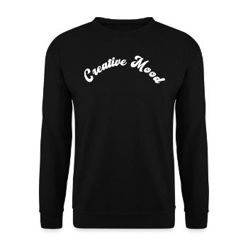 Creative Mood - Funny Artist - Unisex Sweatshirt - black - Front - Alina (178cm) & Michal (187cm)