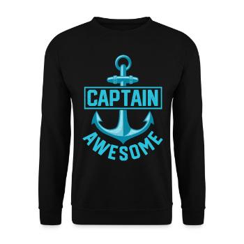 Capitaine - Sweat-shirt Unisexe - noir - Devant - Alina (178cm) & Michal (187cm)