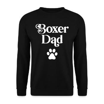Boxer Dad - Unisex Sweatshirt - black - Front - Alina (178cm) & Michal (187cm)