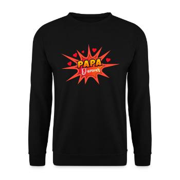 Ma Poule Est Cool Citation Jeux De Mot Jardin - Sweat-shirt Unisexe - noir - Devant - Alina (178cm) & Michal (187cm)