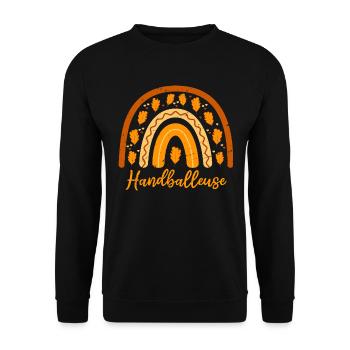 Elue meilleure handballeuse | handballeuse - Sweat-shirt Unisexe - noir - Devant - Alina (178cm) & Michal (187cm)