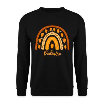 Voted best pediatrician| Pediatrician Gift Idea - Unisex Sweatshirt - black - Front - Alina (178cm) & Michal (187cm)