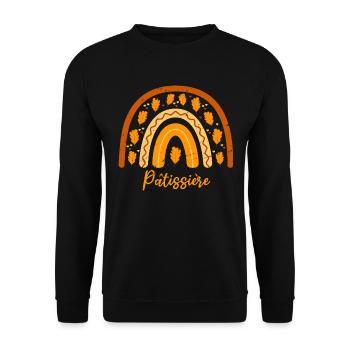 Voted Best Pastry Chef| Pastry Gift Idea - Unisex Sweatshirt - black - Front - Alina (178cm) & Michal (187cm)
