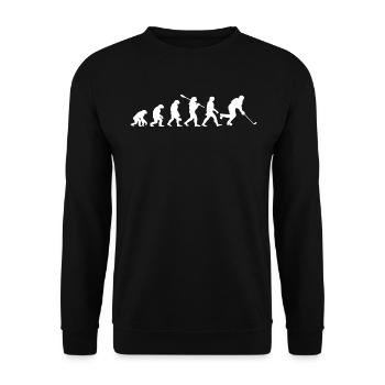 Heartbeat Ice Hockey - Eishockey - Unisex Pullover - Schwarz - Vorne - Alina (178cm) & Michal (187cm)