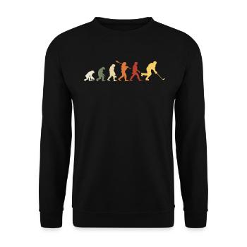 Heartbeat Ice Hockey - Eishockey - Unisex Pullover - Schwarz - Vorne - Alina (178cm) & Michal (187cm)