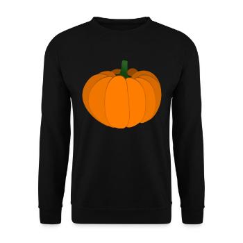 pumpkin - Unisex Sweatshirt - black - Front - Alina (178cm) & Michal (187cm)