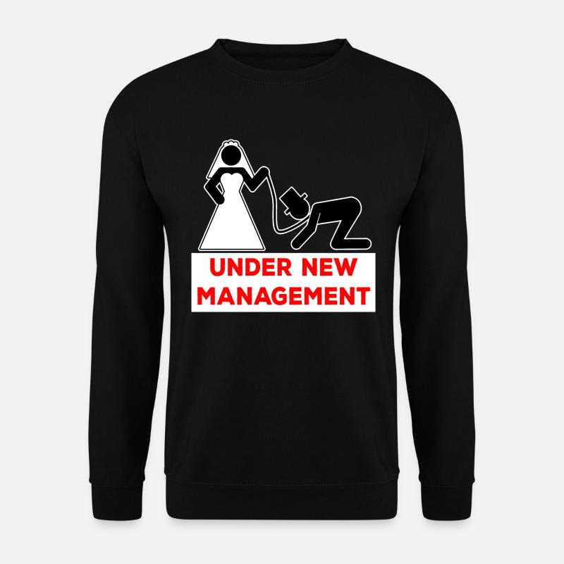 Unter new Management JGA Hochzeit Bachelor Party - Unisex Pullover - Schwarz