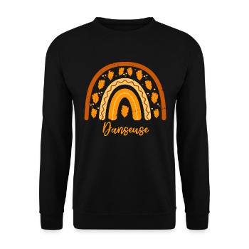 Zum besten Tänzer gewählt | Tänzer Geschenkidee - Unisex Pullover - Schwarz - Vorne - Alina (178cm) & Michal (187cm)