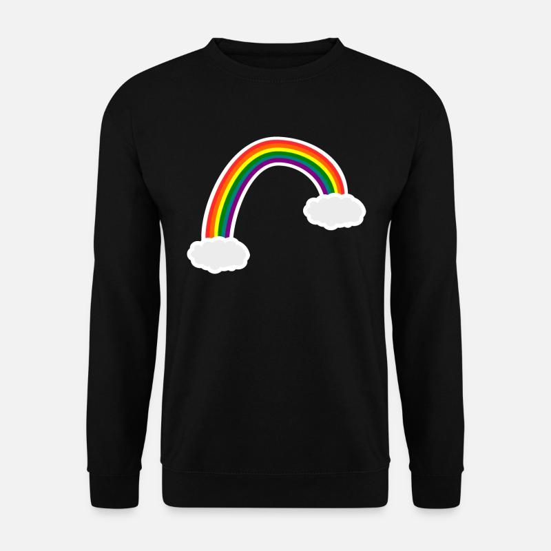 Rainbow clouds - Unisex Sweatshirt - black