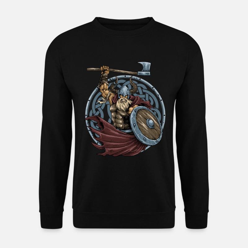 Viking warrior ax beard - Unisex Sweatshirt - black