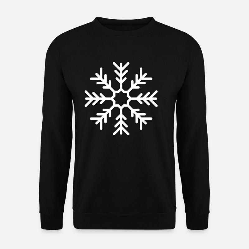 Flocon de neige - Sweat-shirt Unisexe - noir
