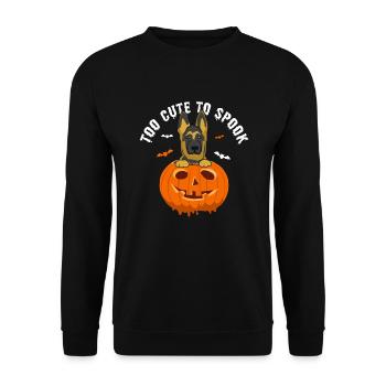 Chien de berger Halloween costume de citrouille cadeau - Sweat-shirt Unisexe - noir - Devant - Alina (178cm) & Michal (187cm)