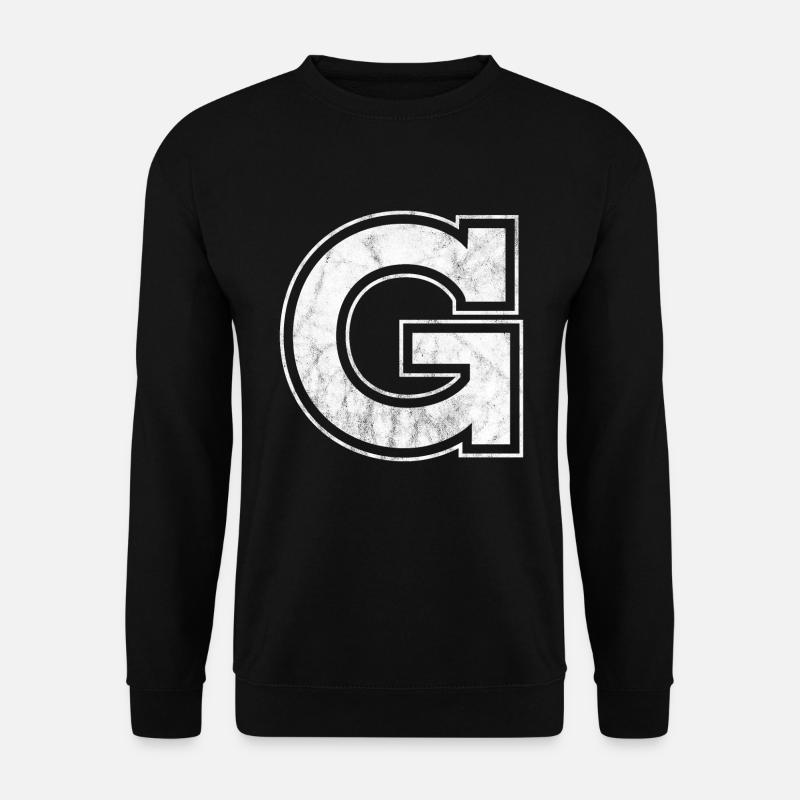 Letter G - Unisex Sweatshirt - black