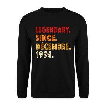 Anniversaire Décembre 1994 L’original 1994 - Sweat-shirt Unisexe - noir - Devant - Alina (178cm) & Michal (187cm)