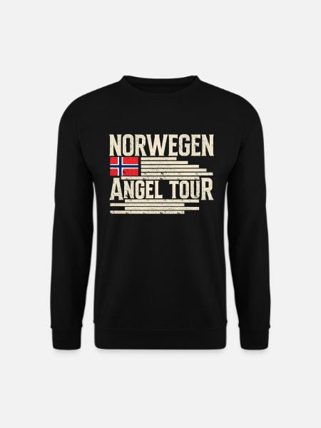 Norwegen Angeltour - Unisex Pullover - Schwarz