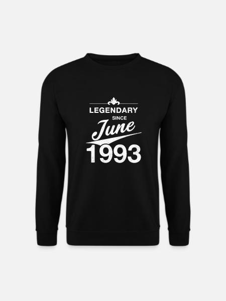 30. Geburtstag Legendär Juni 1993 Jahrgang 93 - Unisex Pullover - Schwarz
