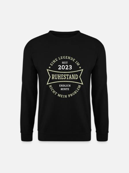 Ruhestand 2023 Endlich Rente Geschenk für Rentner - Unisex Pullover - Schwarz