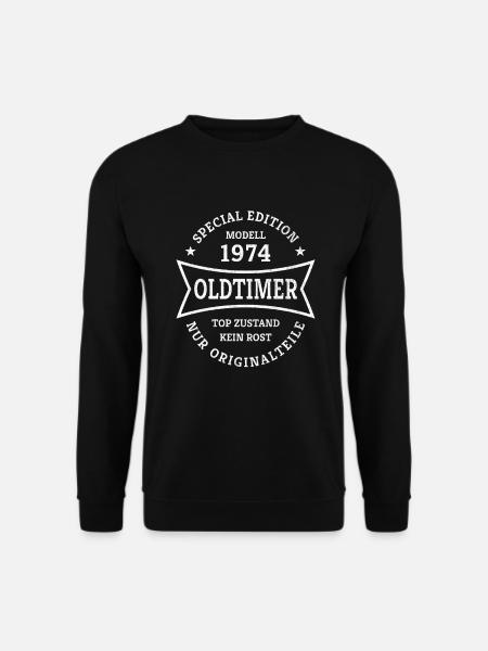 50. Geburtstag Jahrgang 1974 Oldtimer 50 Jahre - Unisex Pullover - Schwarz