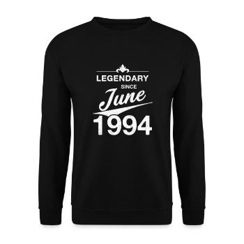 30e anniversaire Légendaire depuis juin 1994 Volume 94 - Sweat-shirt Unisexe - noir - Devant - Alina (178cm) & Michal (187cm)