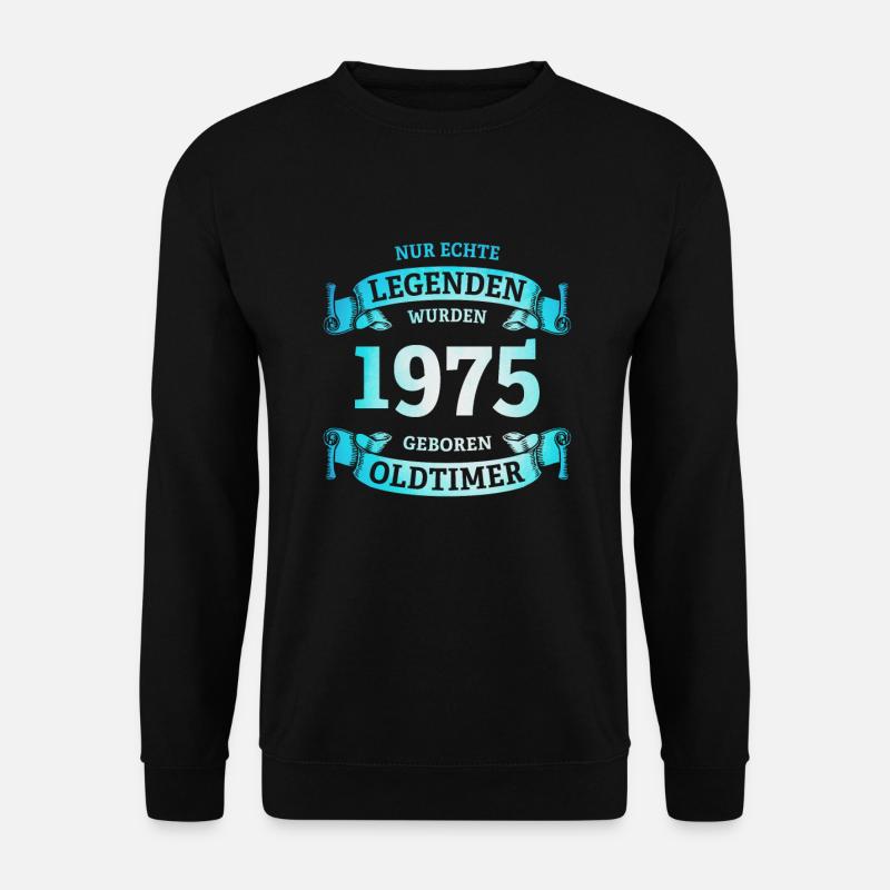 Echte Legenden wurden 1975 geboren 50. Geburtstag - Unisex Pullover - Schwarz