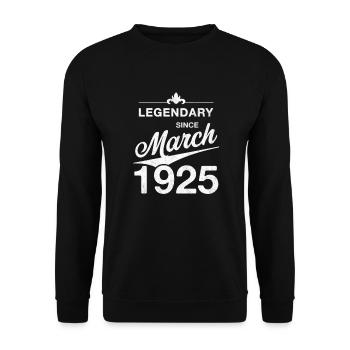 100ème Anniversaire Légendaire Mars 1925 Volume 25 - Sweat-shirt Unisexe - noir - Devant - Alina (178cm) & Michal (187cm)