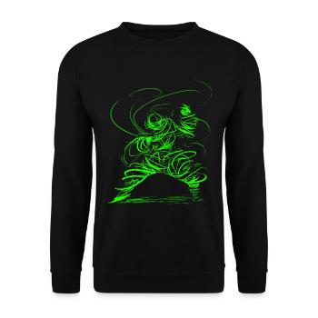 Kung Fu Sorcier / Assistant de Kung Fu - Sweat-shirt Unisexe - noir - Devant - Alina (178cm) & Michal (187cm)