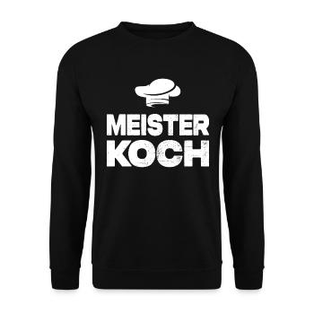 Meister Koch - Unisex Pullover - Schwarz - Vorne - Alina (178cm) & Michal (187cm)