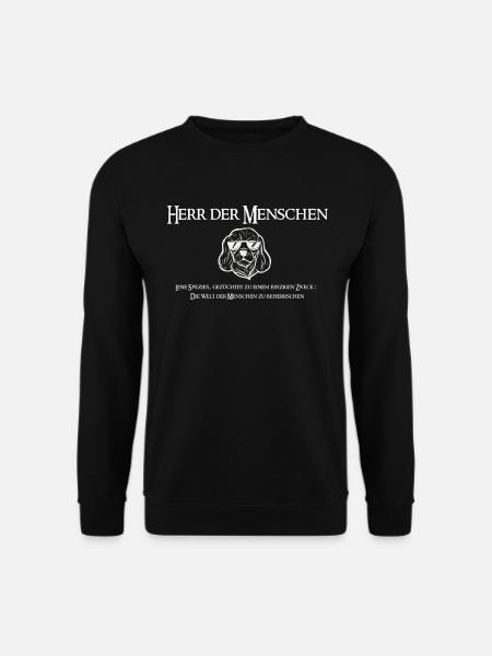 Herr der Menschen - Unisex Pullover - Schwarz
