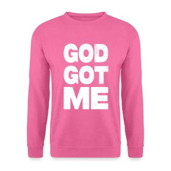 Dieu m’a eu - Sweat-shirt Unisexe - rose - Devant