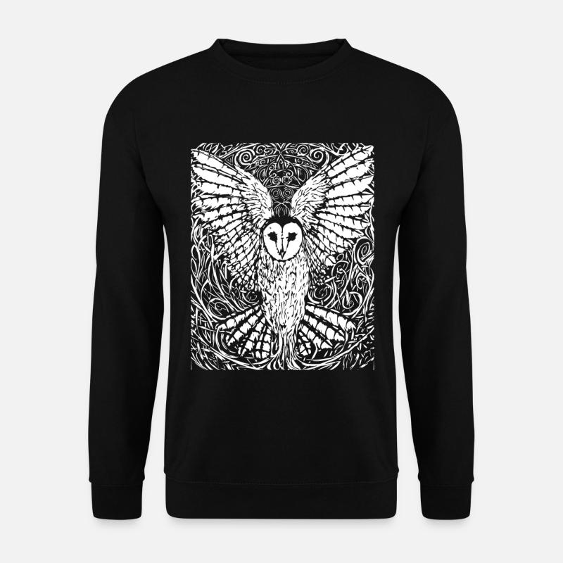 Eule - Unisex Pullover - Schwarz