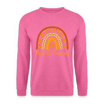 Zum besten prof_de_français | gewählt Französischlehrer - Unisex Pullover - Pink - Vorne