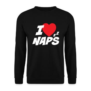 J’adore les siestes - Sweat-shirt Unisexe - noir - Devant - Alina (178cm) & Michal (187cm)